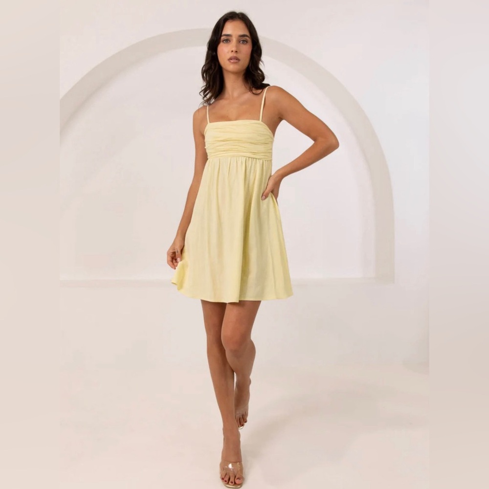 Peppermayo Light Yellow Mini Dress